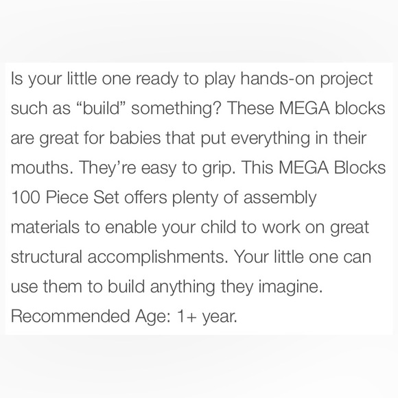 MEGA BLOKS First Builders endless building bag 100 blocks with building cards - Picture 10 of 11